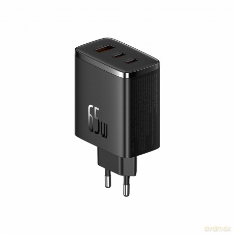 Ładowarka GaN Baseus Cube Pro 65W 2x USB-C USB-A - czarna