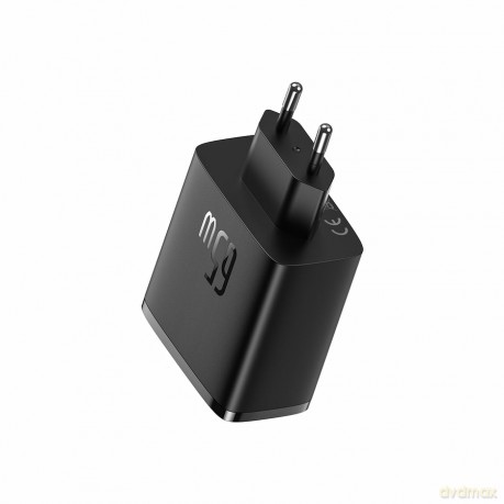 Ładowarka GaN Baseus Cube Pro 65W 2x USB-C USB-A - czarna
