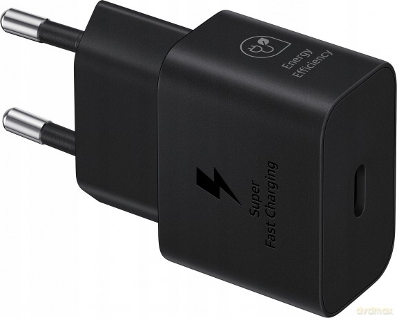 Ładowarka sieciowa GaN Samsung EP-T2510NBEGEU 25W SFC USB-C - czarna