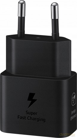 Ładowarka sieciowa GaN Samsung EP-T2510NBEGEU 25W SFC USB-C - czarna