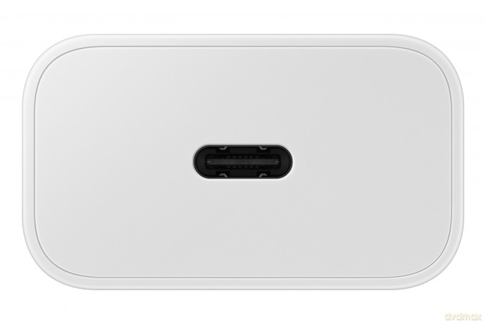 Ładowarka sieciowa GaN Samsung EP-T2510XWEGEU 25W SFC z kablem USB-C - biała
