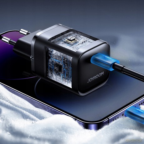 Ładowarka sieciowa Joyroom JR-TCF07EU Speed Series 30W USB-C PD/QC/AFC/FCP - czarna