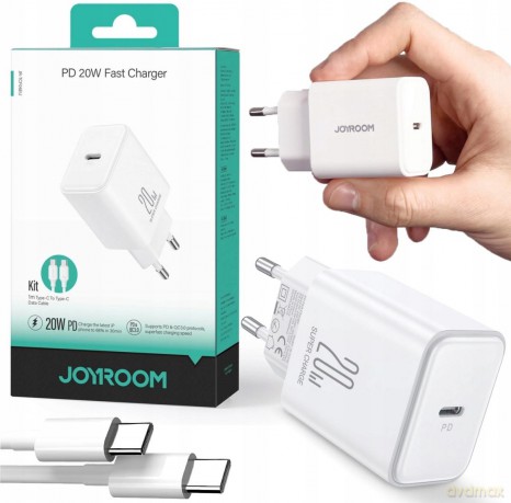 Ładowarka USB C 20W PD Joyroom JR-TCF06 - czarna