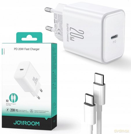 Ładowarka USB C 20W PD Joyroom JR-TCF06 - czarna