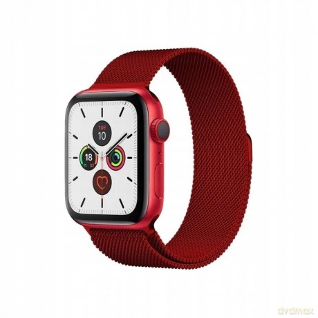 Magnetic Strap pasek do Watch 7/8/9 41mm magnetyczna opaska bransoleta bransoletka czerwony