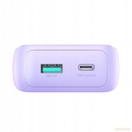 Mini powerbank Joyroom JR-PBC07 20000mAh 30W z kablami USB-C i Lightning - fioletowy