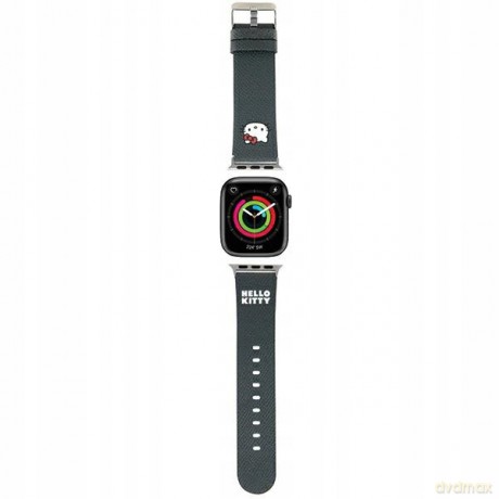 Pasek Hello Kitty Kitty Head na Apple Watch 38/40/41mm - czarny