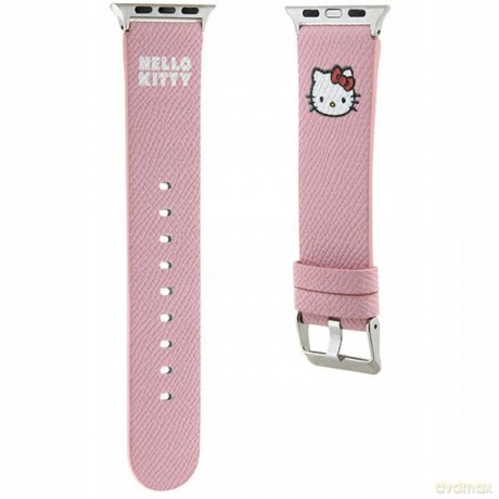 Pasek Hello Kitty Kitty Head na Apple Watch 38/40/41mm - różowy