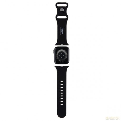 Pasek Hello Kitty Silicone Kitty Head na Apple Watch 38/40/41mm - czarny