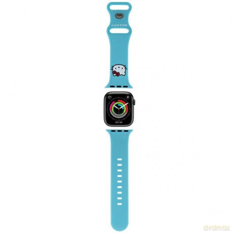 Pasek Hello Kitty Silicone Kitty Head na Apple Watch 38/40/41mm - niebieski
