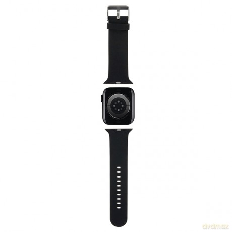 Pasek Karl Lagerfeld 3D Rubber Karl Head na Apple Watch 42/44/45/49mm - czarny