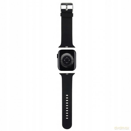 Pasek Karl Lagerfeld 3D Rubber Karl&Choupette Heads na Apple Watch 38/40/41mm - czarny