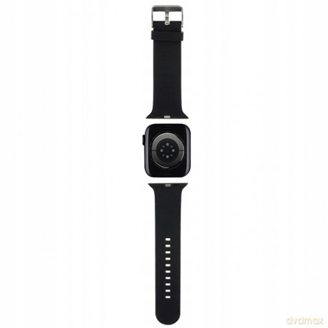 Pasek Karl Lagerfeld 3D Rubber Karl&Choupette Heads na Apple Watch 42/44/45/49mm - czarny