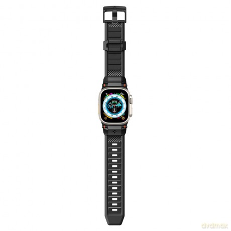 Pasek Spigen Rugged Band na Apple Watch 4/5/6/7/8/9/SE/Ultra 1/2 (42/44/45/49mm) - czarny mat