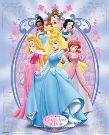 Disney Księżniczki (Metallic Signature) [PLAKAT]
