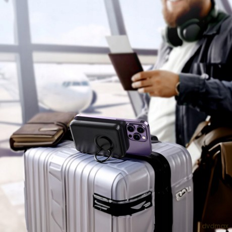 Powerbank bezprzewodowy 10000mAh Joyroom JR-W050 20W MagSafe z podstawką + kabel USB-C - biały