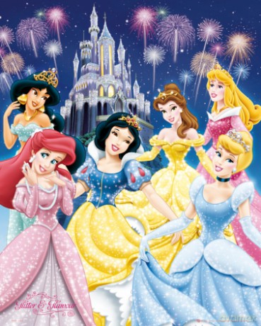 Disney Księżniczki Glamour [PLAKAT]