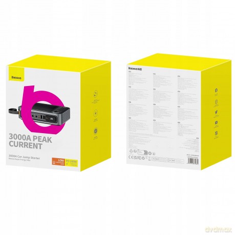 Powerbank Jump Starter do samochodu 3000A Baseus Super Energy Ultra - czarny