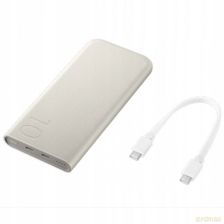 Powerbank Samsung EB-P3400XUE FastCharge 2x USB-C 25W 10000mAh - beżowy