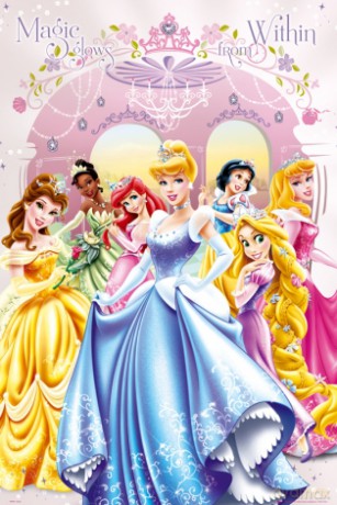 Disney Księżniczki Glow Within [PLAKAT]