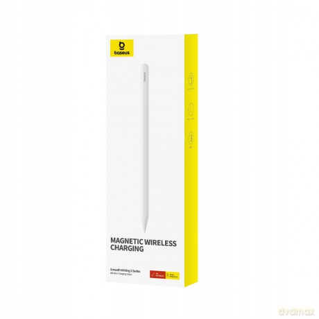 Rysik z aktywną końcówką Baseus Smooth Writing 2 Overseas Edition do iPad z wymienną końcówką - biały