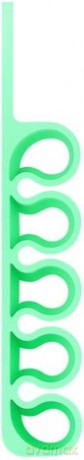 Silikonowy organizer biurowy - zielony