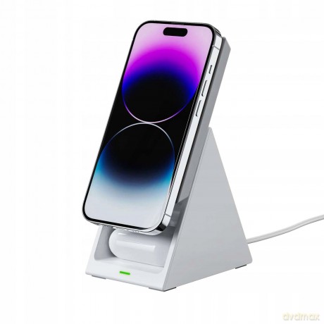 Stacja ładująca indukcyjna 3w1 Choetech T600 15W - biała
