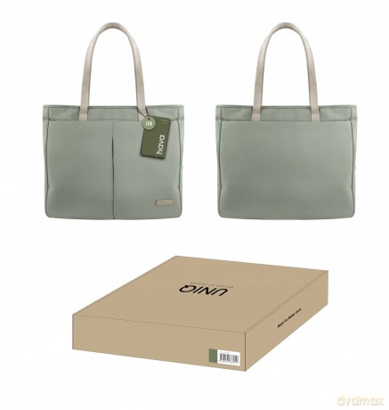 Torba UNIQ Hava na laptopa 16'' RPET - zielona