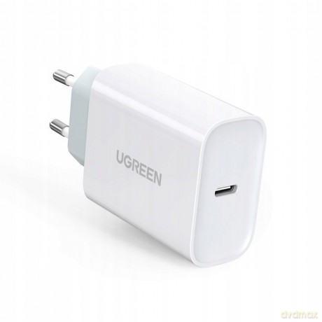 Ugreen ładowarka sieciowa 2x USB Typ C 40W Power Delivery biały (10343)