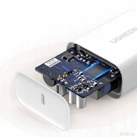 Ugreen ładowarka sieciowa 2x USB Typ C 40W Power Delivery biały (10343)