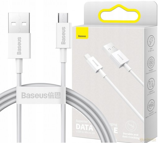 UGREEN US289 USB 2.0 A to Micro USB Cable Nickel Plating 0.25m White