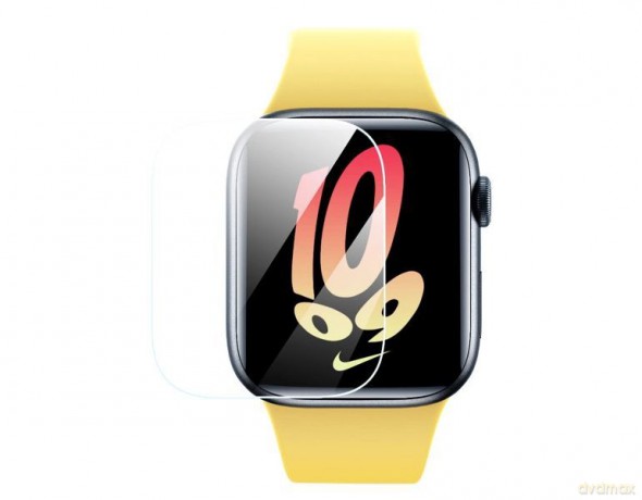 Zestaw 2x folia ochronna Baseus NanoCrystal do Apple Watch 7/8/9 41mm + zestaw montażowy - przezroczysta