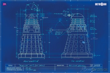 Doctor Who Blueprint [PLAKAT]