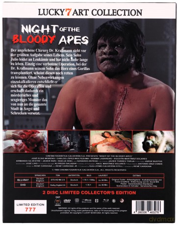 Night of the Bloody Apes (Noc krwiożerczych małp) [Blu-Ray]+[DVD]