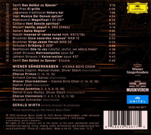 Wiener Sangerknaben Vienna Boys Choir: 525th Anniversary Concert Live From Musikverein Wien [CD]