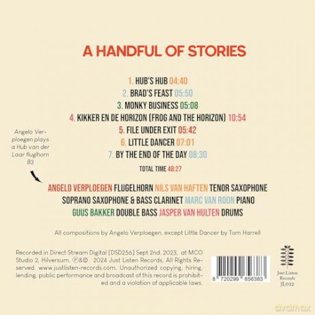 Angelo Verploegen Quintet: A Handful Of Stories [CD]
