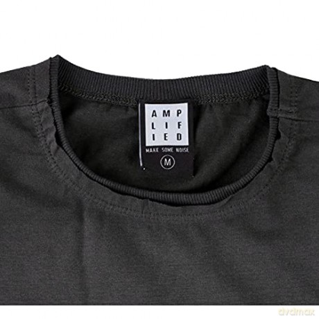 AC/DC: AC/DC - Clipped Amplified Vintage Charcoal Large T-Shirt