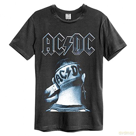 AC/DC: AC/DC - Clipped Amplified Vintage Charcoal Medium T-Shirt