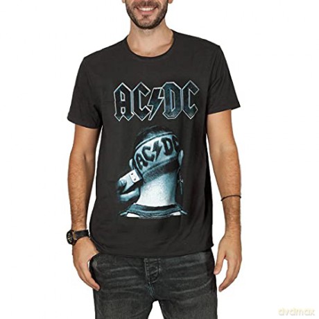 AC/DC: AC/DC - Clipped Amplified Vintage Charcoal Medium T-Shirt