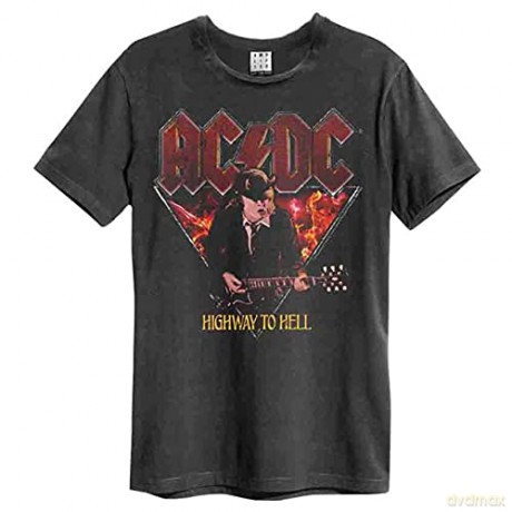 AC/DC: AC/DC Highway To Hell Amplified Vintage Charcoal Large T Shirt
