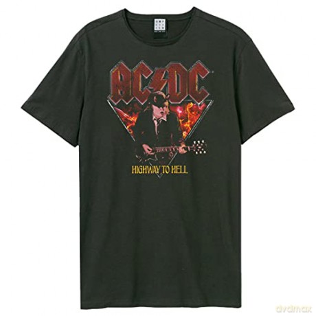 AC/DC: AC/DC Highway To Hell Amplified Vintage Charcoal Medium T Shirt