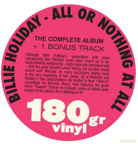 Billie Holiday: All Or Nothing At All (+1 Bonus Track) (Limited) [Winyl]