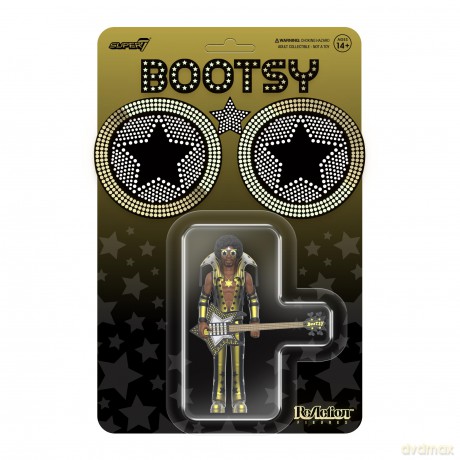 Bootsy Collins: Bootsy Collins Black And Gold Reaction Figures