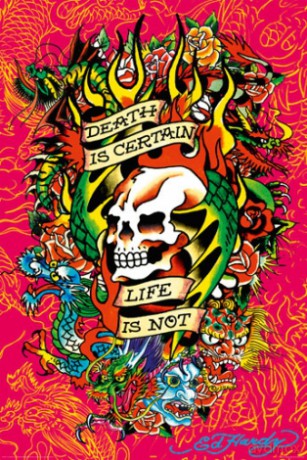 Ed Hardy - Death Is Certain [PLAKAT]