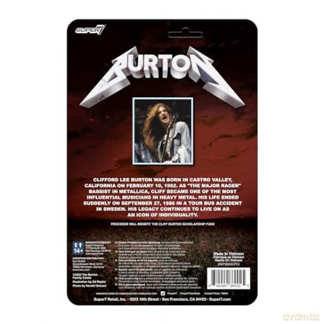 Cliff Burton: Cliff Burton Reaction Figures - Cliff Burton (Flannel Shirt)