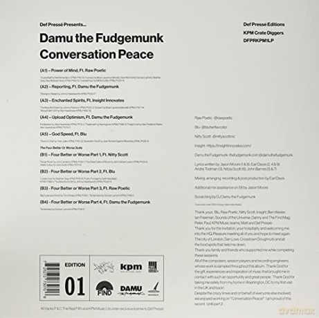 Damu The Fudgemunk: Conversation Peace (Powder Blue) (Uk Indies Only) [Winyl]