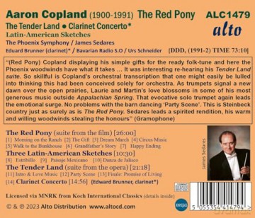 James Sedares: Copland The Red Pony Clarinet Concerto [CD]