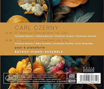 Baynov-Piano-Ensemble: Czerny: Quatuors Concertants Pour 4 Pianoforte [CD]