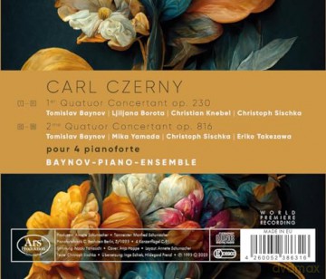 Baynov-Piano-Ensemble: Czerny: Quatuors Concertants Pour 4 Pianoforte [CD]