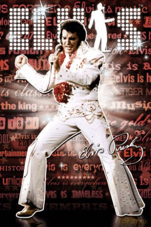 Elvis Presley (red) [PLAKAT]